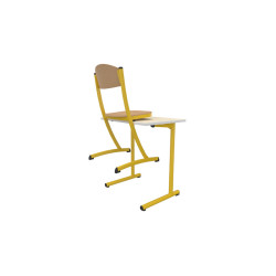 CHAISE THEOREME 2 TAILLE 4 COLORIS HETRE/JAUNE GENET